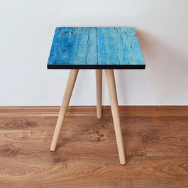 Hanah Home Mesa Auxiliar Shp129 Azul y Negro